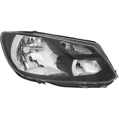 Faro anteriore dx CADDY 05.13-15 nero TYC/H4 con motor reg el con luce diurna