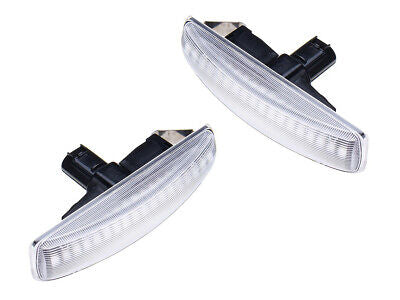 Kit Freccia Laterale a Led Side Marker Lente Trasparente Luce Bianco Per Land R