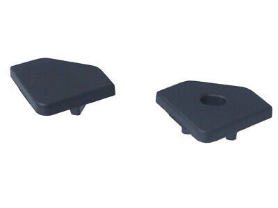 Kit Terminali Tapi di Chiusura In Metallo Con e Senza Foro Colore Nero Per