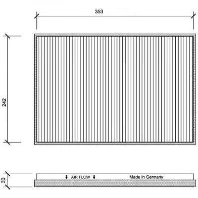FILTRO ABITACOLO MERCE COMPATIBILE CON MERCEDES W168/Vaneo