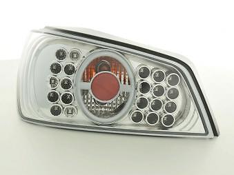 Coppia Fari Fanali Posteriori Tuning LED 306 3/5 porte 93-00 cromato