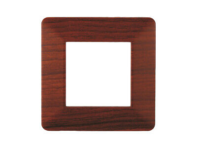 ETTROIT Placca Plastica Serie Starlight 2P Colore Radica Compatibile Con Vimar