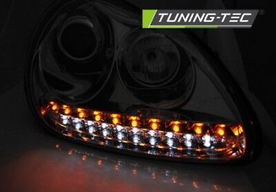 Coppia Fari Fanali Anteriori TUNING CAYENNE 03-07 DRL LED D1S/H1 (9PA)
