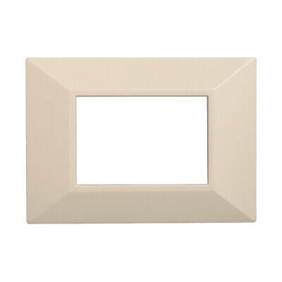 ETTROIT Placca Piramide Serie Moon 3P Colore Sabbia Compatibile Con Bticino