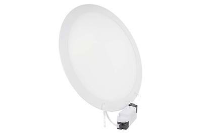 Lampada Faretto Pannello Led Da Incasso Rotondo 24W=210W Bianco Caldo Diametro 3
