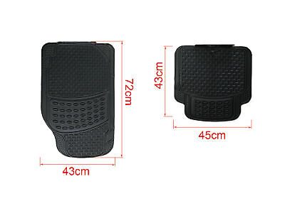 Kit Tappetini Auto In Gomma Universale Anteriori 72X43cm Posteriori 45X43cm