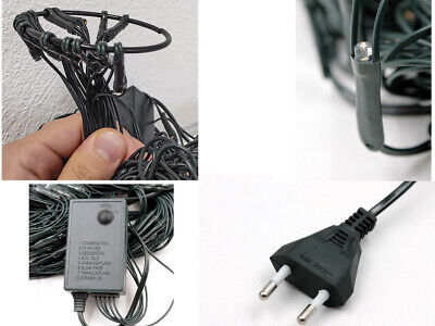 Mantello Luci Led Per Albero Di Natale 288 RGB Multicolori 3,2 Metri IP65 Con 8