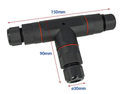 Connettore Giunta Di Connessione Forma T IP68 Senza Viti Collegamento Veloce 3