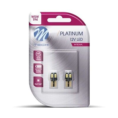 Blister 2x LED L806W W5W 4xSMD5630 12V CANBUS bianco