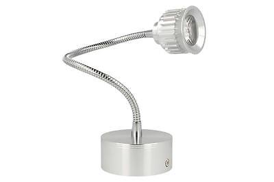 Applique Da Parete A Led Faretto Muro Flessibile 3 X 1W 220V Bianco Neutro