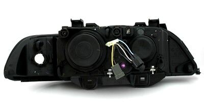 Coppia Fari Fanali Anteriori Tuning Angel Eyes Fari per serie 5 E39 Neri