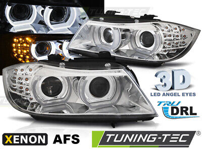 FARI ALLO XENO A LED DRL CROMATI AFS per E90 / E91 09-11