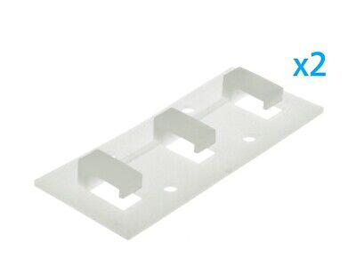 2 PZ Clip Fissaggio Rigido Lineare Con 3 Posizione Fermi Passo 14X7 mm Per