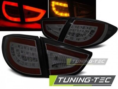 Coppia Fari Fanali Posteriori Led fibra lti Tuning IX35 2009-09.2013 Fume' LED