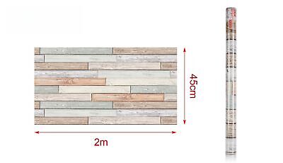 6 Rotoli Carta Adesive Per Mobili 45X200cm Legno Intrecciato da Parati