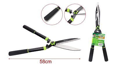 Cesoia per Siepi 58cm Tagliasiepi Manuale Leggera e Potente Forbice da Potatura