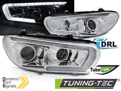 HEADLIGHTS TUBE SEQ LED CHROME fits SCIROCCO 08-04.14