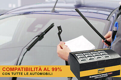 Kit 10 Attacchi H Per Spazzole Tergicristallo Carall S985 Flat e T191 Ibrida Me