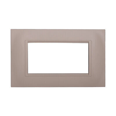 ETTROIT Placca Plastica Quadrata Serie Space 4P Colore Sabbia Compatibile Con