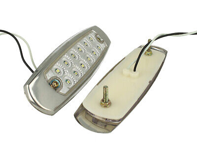 Kit Luci Fanali Bianco Freddo 24V 12V Ingombro Cortesia Targa Cupola Cappa Del