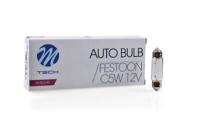 LOTTO DI 10 PEZZI Lampada M-TECH C5W 12V/5W T11x36 SV8.5