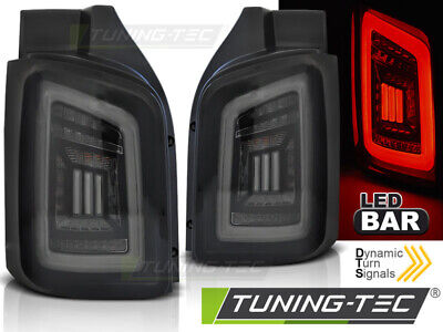 LED BAR TAIL LIGHTS SMOKE BLACK WHITE fits T5 04.03-09 / 10-15 TRANSPORTER