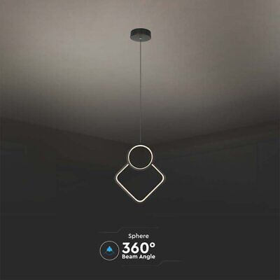 Lampadario LED a Sospensione 12W dal Design Moderno 28*196cm Colore Bianco