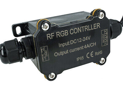 Centralina Led RGB Controller Impermeabile IP65 Telecomando RF Wireless 12V 24V