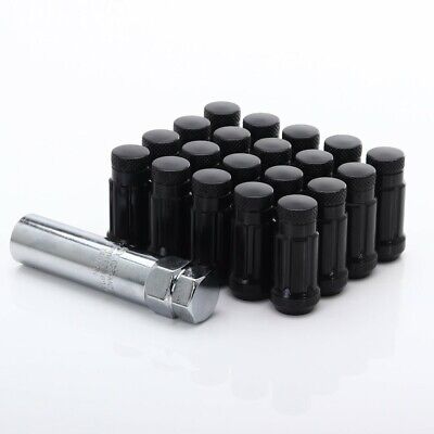 Japan Racing set kit  Dadi ruota  Acciaio JN3 12x1.5 Nero 20 pezzi  + chiave