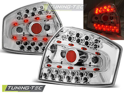 FANALI POSTERIORI A LED CROMATI per A4 8E 10.00-10.04 SEDAN