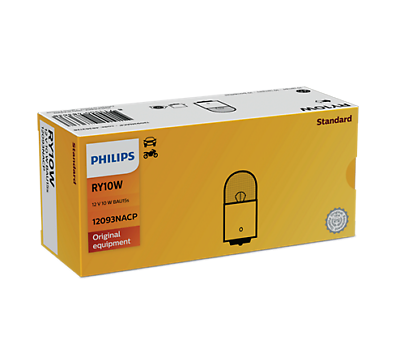 LOTTO DI 10 PEZZI Philips RY10W 12V10 BAU15s CP