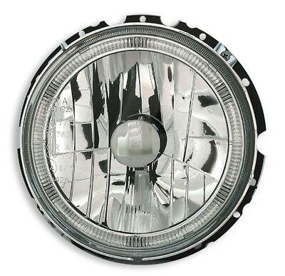 Coppia Fanali Anteriori Tuning Angel Eyes Fari per Golf 1 Cromati H4