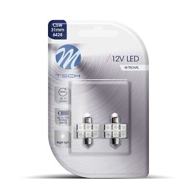 Blister 2x LED L027 C5W 31mm 6xSMD5050 blu