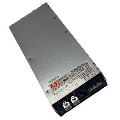MeanWell RSP-2000-24 Alimentatore Led 1920W 24V 80A Senza Ventola Input 220V e