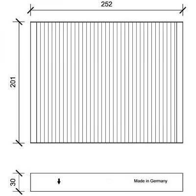 Filtro abitacolo antipolline ix55 2006-