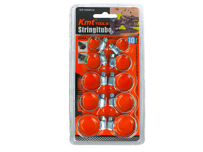10 Pezzi Fascette Stringitubo Regolabili 18-32mm Acciaio Inossidabile 5 Misure