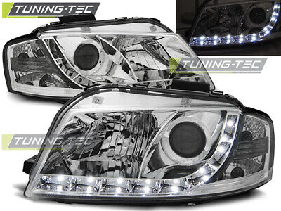 HEADLIGHTS DAYLIGHT CHROME fits A3 8P 05.03-03.08