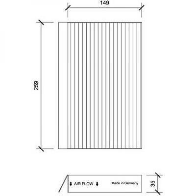 Filtro abitacolo antipolline MEGANE III 11.2008-