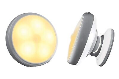 Faretto Led Luce Notturna Bianco Caldo Sensore di Movimento Calamitato