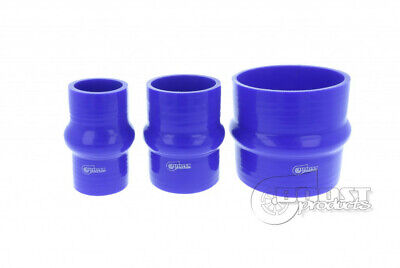 Connettore in silicone con gobba singola. 51mm. blu