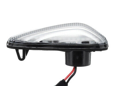 Kit Freccia Laterale a Led Side Marker Lente Trasparente Luce Arancione Per Mer