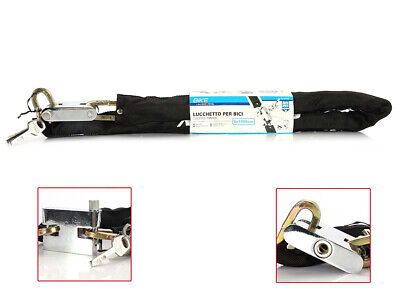 Catena 8X1000mm Antifurto con Lucchetto Antiscasso per Moto Scooter Bici 3