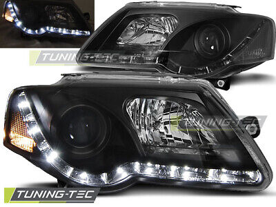 HEADLIGHTS DAYLIGHT BLACK fits PASSAT B6 3C 03.05-10