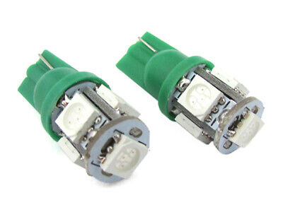 Lampada Led T10 W5W 5 Smd 5050 Colore Verde Luci Di Posizione 12V <p