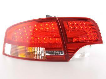 Coppia Fari Fanali Posteriori Tuning LED A4 B7 (8E) Berlina 04-07 rosso/ch