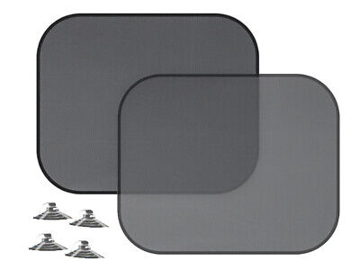 2 Pezzi Tendina Parasole Laterale Auto 44X38cm Nero La Compatta Rete