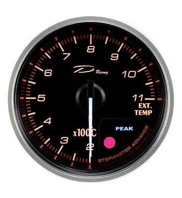 Manometro Temperatura Gas Scarico 1100° EGT DEPO termocoppia 60mm allarme senro