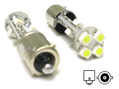 Lampada Led Canbus BA9S T4W 8 Smd No Errore Piedi Diritti 12V Con Resistenza