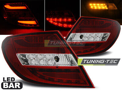 LED BAR TAIL LIGHTS RED WHIE fits C-KLASA W204 SEDAN 07-10