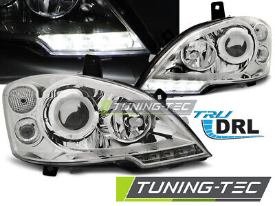 FARI ANTERIORI TRUE DRL CROMATI per VITO W639 10.10-5.14